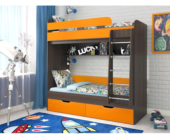 Двухъярусная кровать Юниор-5, КОД:ЯЮ52, images №6, magsale.ru