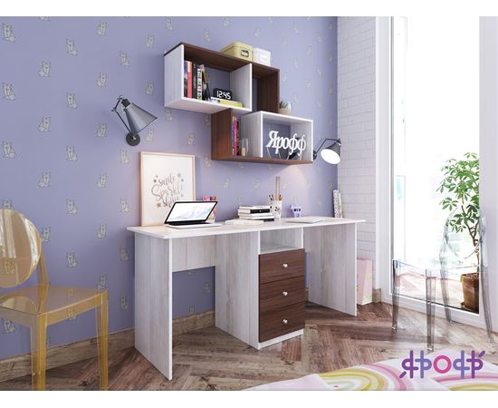 Письменный 2-местный стол Ярофф, КОД:ЯПС22, images №3, magsale.ru