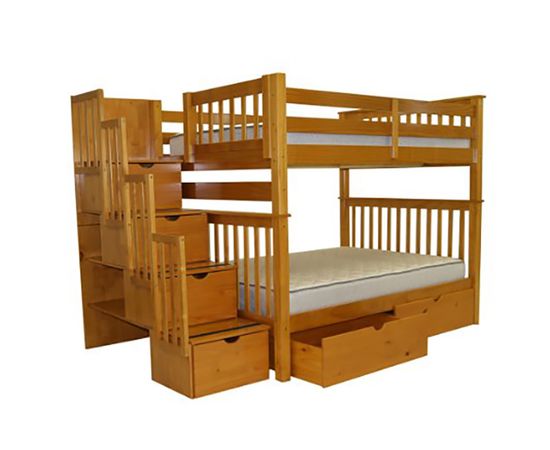 Двухъярусная кровать из массива Атланта, КОД:VMK195, images №3, magsale.ru