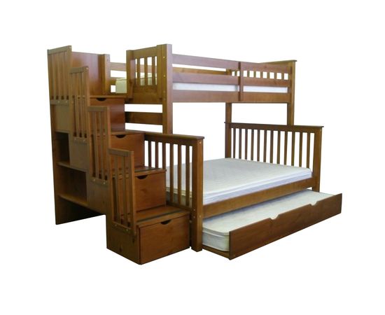 Двухъярусная кровать из сосны Атланта-2 с ящиками, КОД:VMK266, images №3, magsale.ru