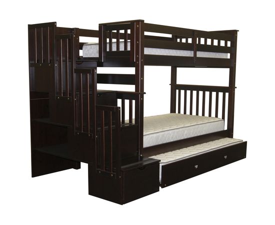 Двухъярусная кровать из сосны Атланта-2 с ящиками, КОД:VMK266, images №4, magsale.ru