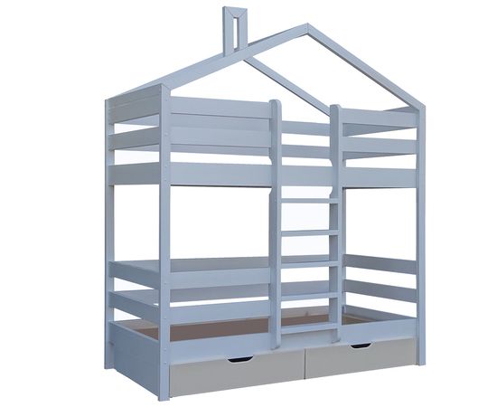 Двухъярусная кровать сосны Домик Микки-1, КОД:VMK622, images №1, magsale.ru