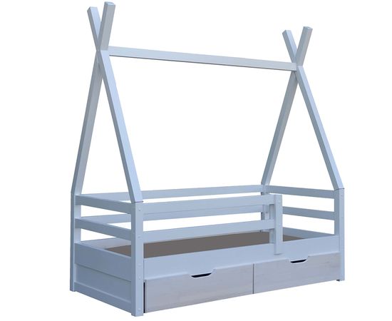 Детская кровать домик из массива Вигвам, КОД:VTS4122, images №1, magsale.ru