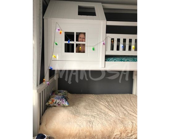 Двухъярусная кровать-домик Долли (массив), КОД:MS4906, images №4, magsale.ru