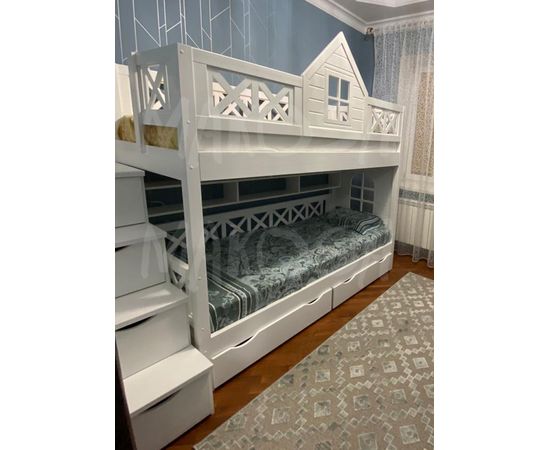 Двухъярусная кровать-домик Касабланка (массив), КОД:MS4908, images №5, magsale.ru Двухъярусная кровать-домик Касабланка (массив), КОД:MS4908, images №5, magsale.ru