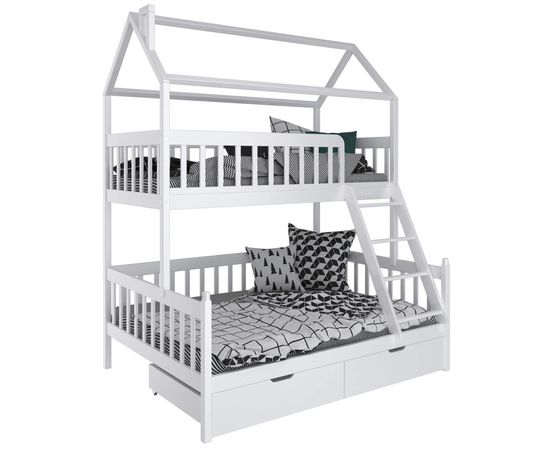 Двухъярусная кровать-домик Лотти (массив сосны), КОД:MS523, images №1, magsale.ru Двухъярусная кровать-домик Лотти (массив сосны), КОД:MS523, images №1, magsale.ru