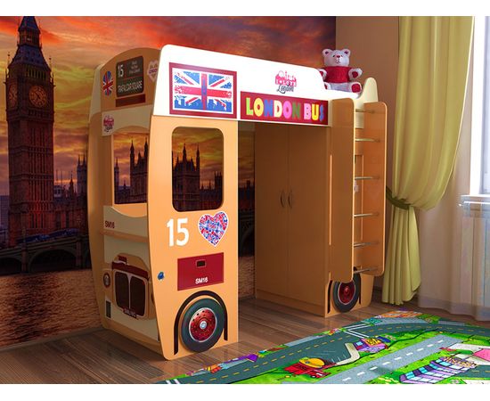 Кровать чердак Автобус, КОД:SL100, images №1, magsale.ru Кровать чердак Автобус, КОД:SL100, images №1, magsale.ru