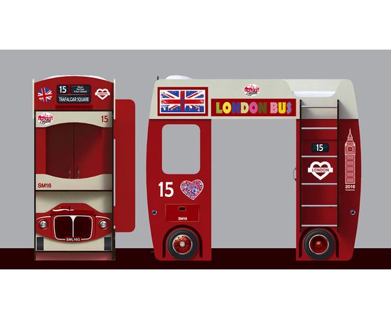 Кровать чердак Автобус, КОД:SL100, images №3, magsale.ru Кровать чердак Автобус, КОД:SL100, images №3, magsale.ru