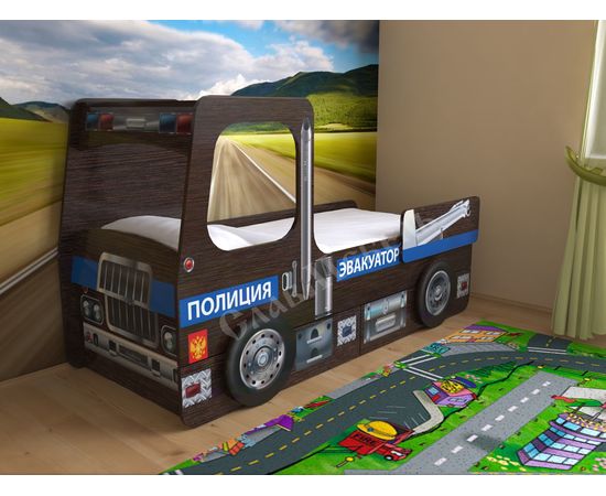 Детская кровать Эвакуатор с ящиками, КОД:SL1082, images №1, magsale.ru