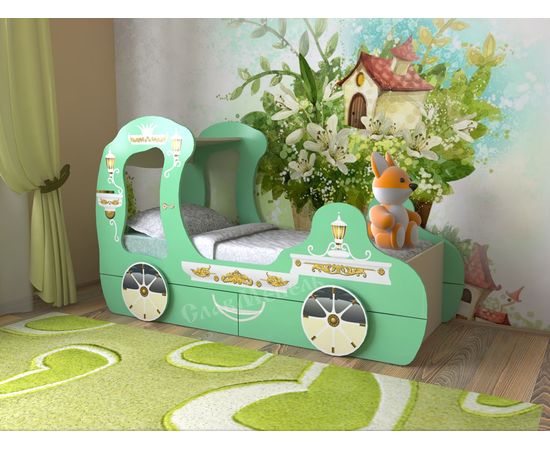 Детская кровать Карета с ящиками, КОД:SL1081, images №2, magsale.ru