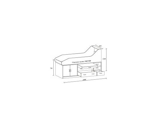 Кровать чердак Самолет, КОД:SL104, images №4, magsale.ru