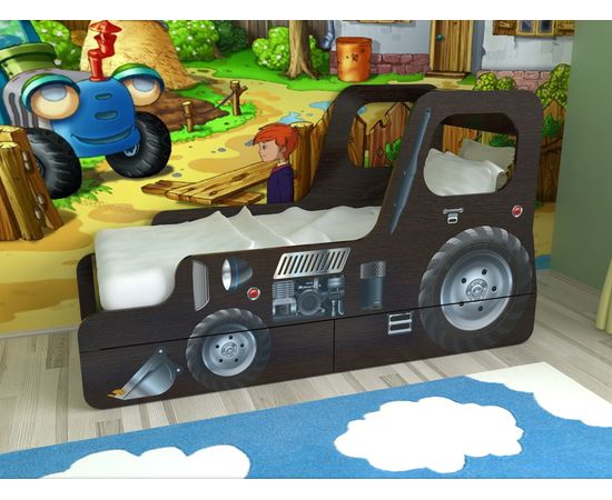 Детская кровать Трактор, КОД:SL109, images №4, magsale.ru