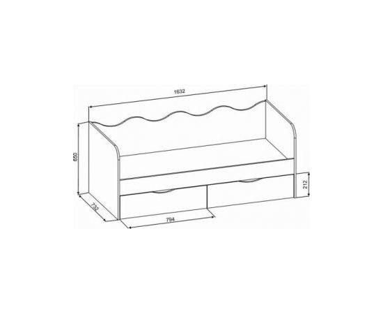Детская кровать-диван Бамбина, КОД:SL115, images №6, magsale.ru