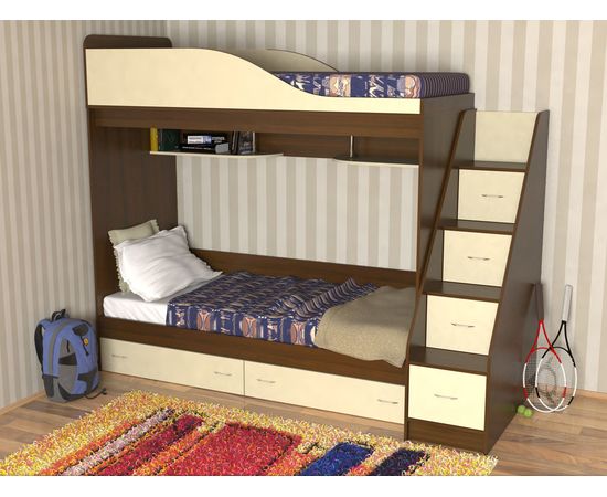 Двухъярусная кровать Дуэт, КОД:SL400, images №12, magsale.ru