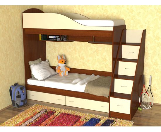 Двухъярусная кровать Дуэт, КОД:SL400, images №1, magsale.ru