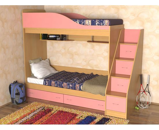 Двухъярусная кровать Дуэт, КОД:SL400, images №3, magsale.ru