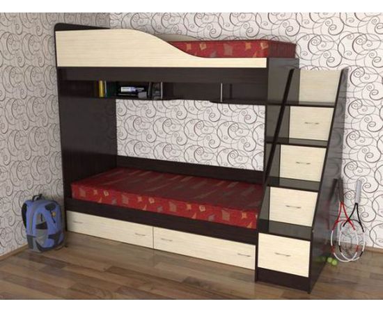 Двухъярусная кровать Дуэт, КОД:SL400, images №4, magsale.ru