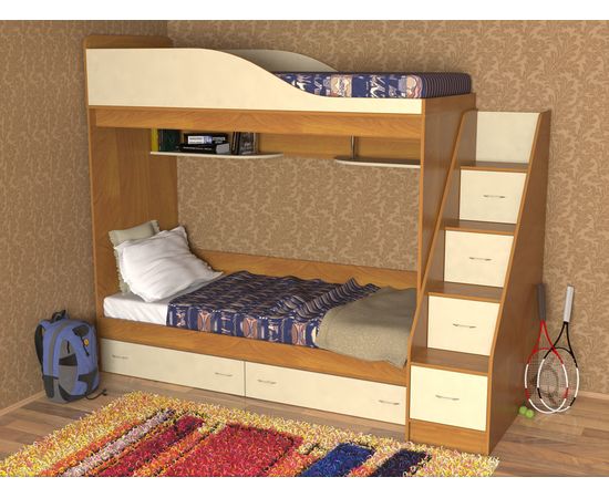 Двухъярусная кровать Дуэт, КОД:SL400, images №10, magsale.ru