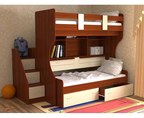 Двухъярусная кровать-трансформер Дуэт-4, КОД:SL404, images №2, magsale.ru
