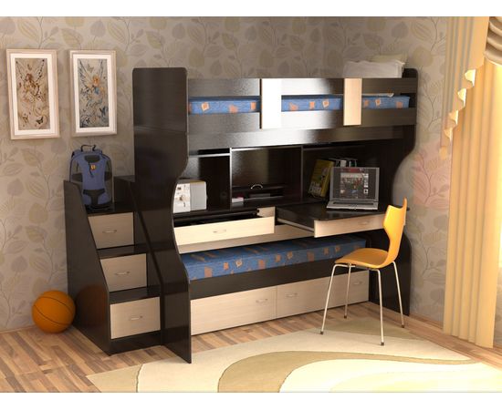 Двухъярусная кровать-трансформер Дуэт-4, КОД:SL404, images №6, magsale.ru