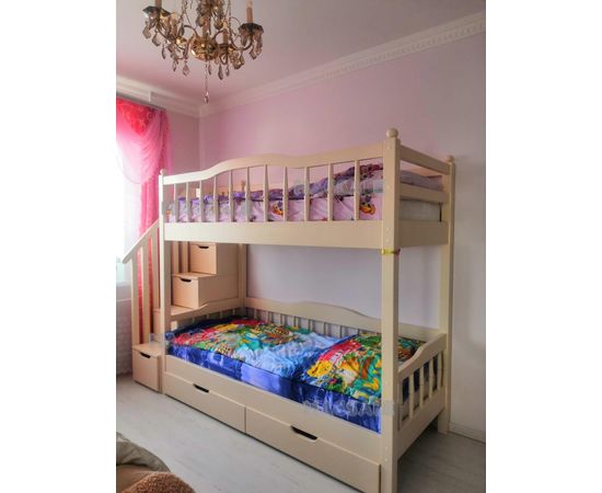 Двухъярусная кровать из сосны Теона-2, КОД:MS6688, images №3, magsale.ru Двухъярусная кровать из сосны Теона-2, КОД:MS6688, images №3, magsale.ru