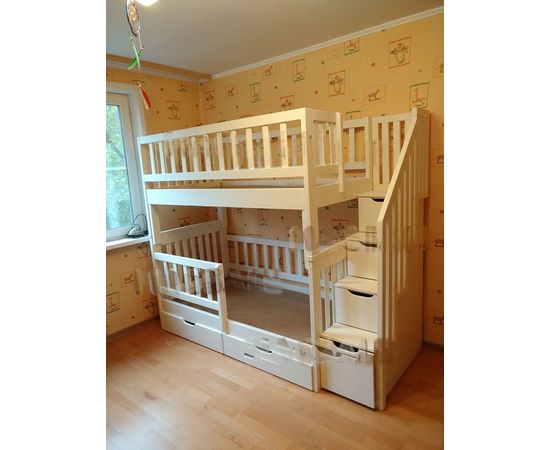 Двухъярусная кровать из сосны Артек Плюс, КОД:VMK171, images №3, magsale.ru Двухъярусная кровать из сосны Артек Плюс, КОД:VMK171, images №3, magsale.ru