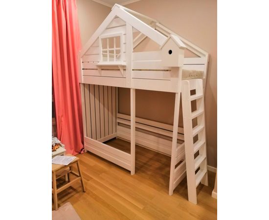 Кровать-чердак из массива сосны Гнездышко, КОД:VTS3166, images №1, magsale.ru Кровать-чердак из массива сосны Гнездышко, КОД:VTS3166, images №1, magsale.ru