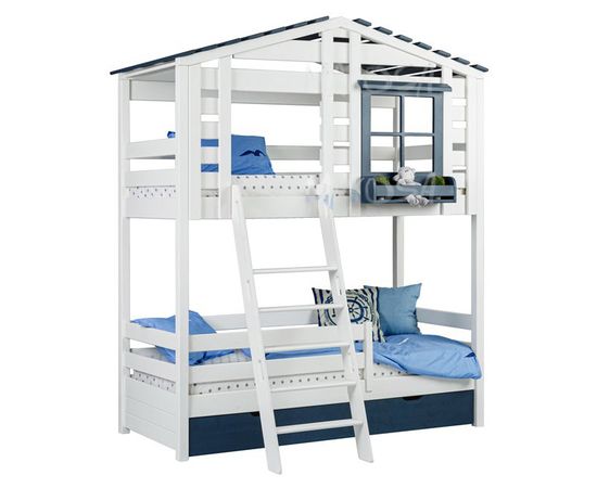 Двухъярусная кровать-домик Атлантика-2, КОД:MS4492, images №1, magsale.ru