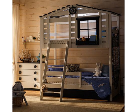 Двухъярусная кровать-домик Атлантика-2, КОД:MS4492, images №2, magsale.ru